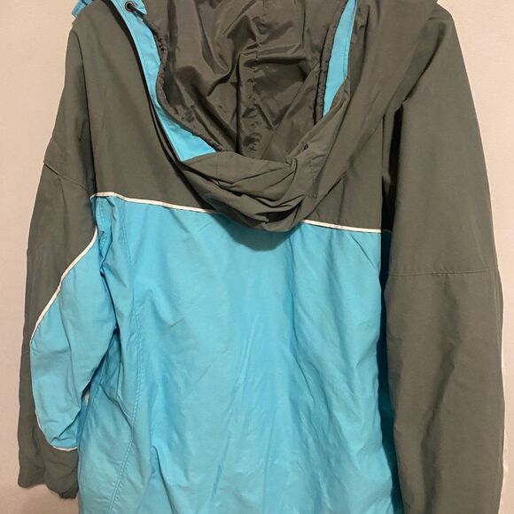 Columbia Blue & Grey Windbreaker Spring Jacket Coat Women's Size‎ Large - Picture 8 of 8